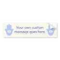 Fatima Eye Heart Hamsa bumper stickers