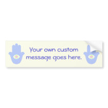 Fatima Eye Heart Hamsa bumper stickers by JaZilla Fatima Eye Heart Hamsa bumper stickers