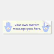 Fatima Eye Heart Hamsa Bumper Stickers