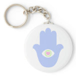 Fatima Eye Heart Hamsa keychains