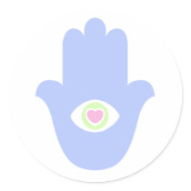 Fatima Eye Heart Hamsa stickers by JaZilla Fatima Eye Heart Hamsa stickers