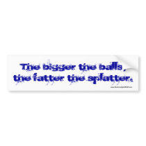 Fatter Splatter bumper stickers