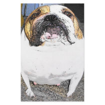 fatty bulldog custom stationery