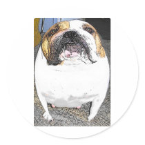 fatty bulldog stickers