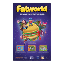 Fatworld Game Poster posters by persuasivegames Fatworld Game Poster posters
