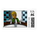 Faucet postage