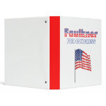 Faulkner for Congress Patriotic American Flag Binder