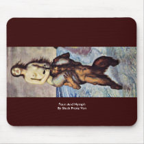 Faun And Nymph By Stuck Franz Von Mousepad