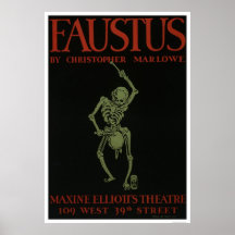 Faustus By Marlowe 1936 WPA Print