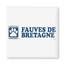 Fauves De Bretagne Blue magnets