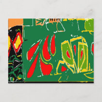 Fauvism Abstract Shapes postcards