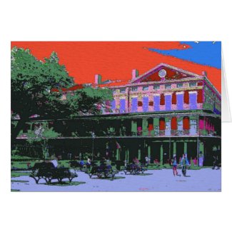 Fauvism: New Orleans Pontalba Building card
