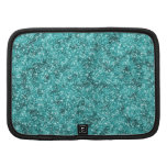 Faux Aqua Blue Glitter Organizer