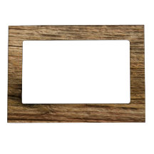 Faux Barn Wood Picture Frame Magnetic Frame