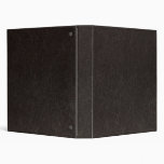 faux black leather binder
