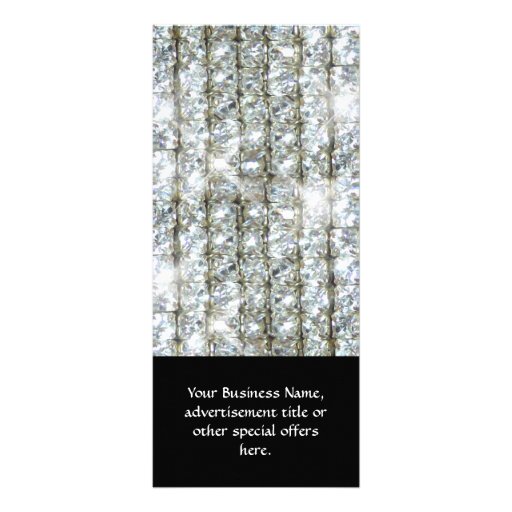 Faux Bling Rack Card Design