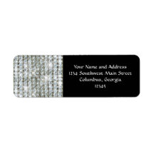 Faux Bling Return Address Labels