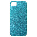 Faux Blue Glitter iPhone 5 Cover