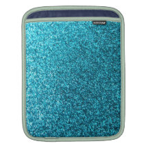 Faux Blue Glitter Sleeves For iPads