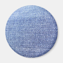 Faux Blue Jeans Background Fridge Magnet