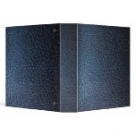 Faux Blue Leather Avery Binder