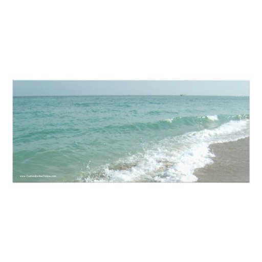 Faux Boarding Pass Beach Wedding Ticket Invitation