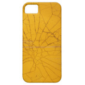 Faux Broken yellow iphone Iphone 5 Cases