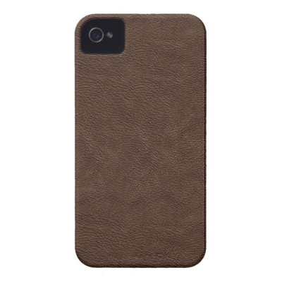 Faux Brown Leather Iphone 4 Cases