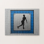 Faux Brushed Metal; Figure Skating Puzzles