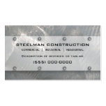 Faux Brushed Silver Metal-Look Business Card