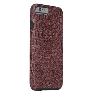 Faux Burgundy Wine Leather IPhone 6 Case