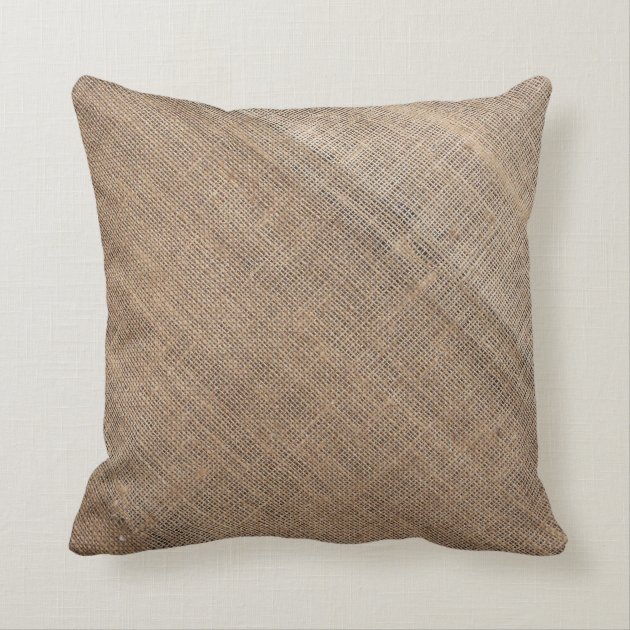 Faux Burlap Family Monogram Pillows