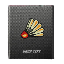 Faux Carbon Fiber Badminton iPad Folio Cases