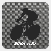 Faux Carbon Fiber Cycling Sticker