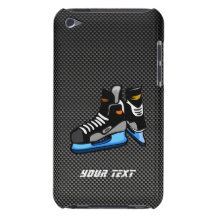 Faux Carbon Fiber Hockey Skates