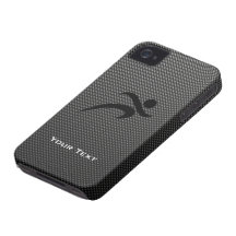 Faux Carbon Fiber; Running iPhone 4 Cover