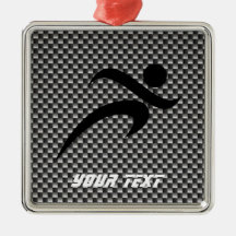 Faux Carbon Fiber; Running Ornaments