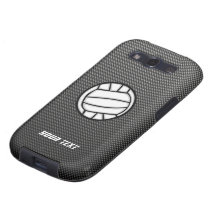 Faux Carbon Fiber Volleyball Galaxy S3 Covers