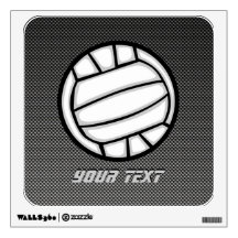 Faux Carbon Fiber Volleyball Wall Skins