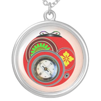 Faux Compass necklace