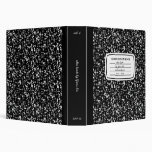 Faux Composition Book 3-ring Binder