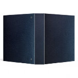 Faux Dark Blue Leather Avery Binder