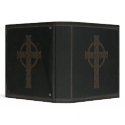 Faux Dark Leather Cross binders