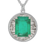 Faux Emerald Diamonds Costume Jewelry Charm