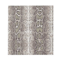 Faux / Fake snakeskin, greens and grays Notepads