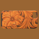 Faux Floral Tooled Leather iPhone 5 Case-Mate casemate cases