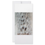 FAUX FUR CHEST HAIR CUSTOMIZED RACK CARD