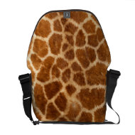 Faux Giraffe Fur rickshawmessengerbag