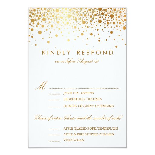 response cards wedding