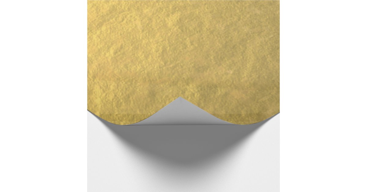 Faux Gold Foil Printed Wrapping Paper Zazzle